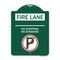 Signmission Fire Lane No Stopping No Standing W/ No ParkingHeavy-Gauge Aluminum Sign, 18" x 24", GW-1824-24002 A-DES-GW-1824-24002 - alternate 1